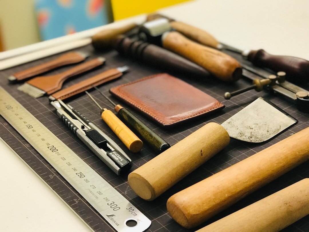 artisan crafting leather goods