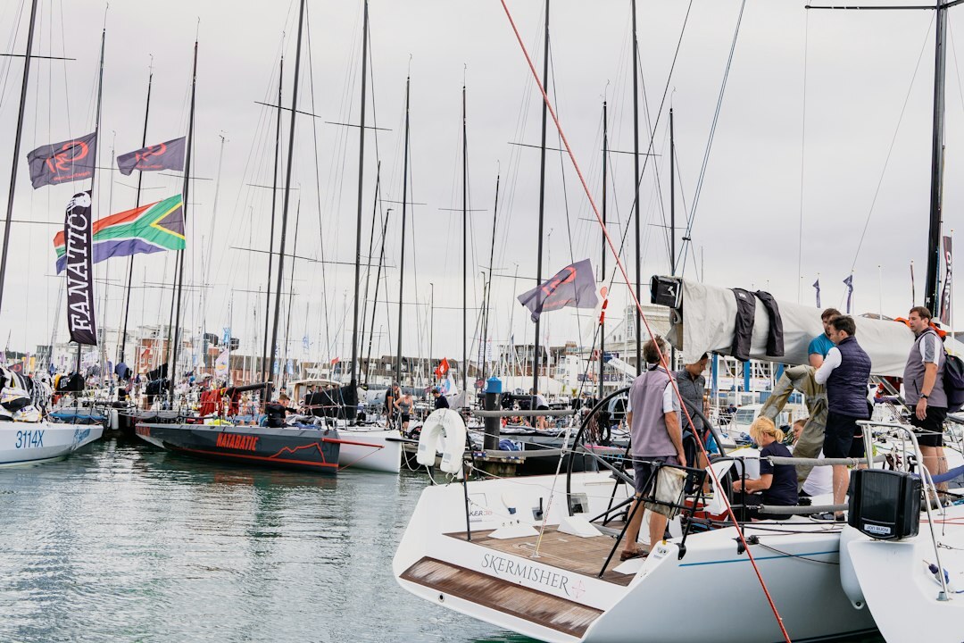 Sailor's wrist wearing a nautical chronograph during a regatta in Punta del Este